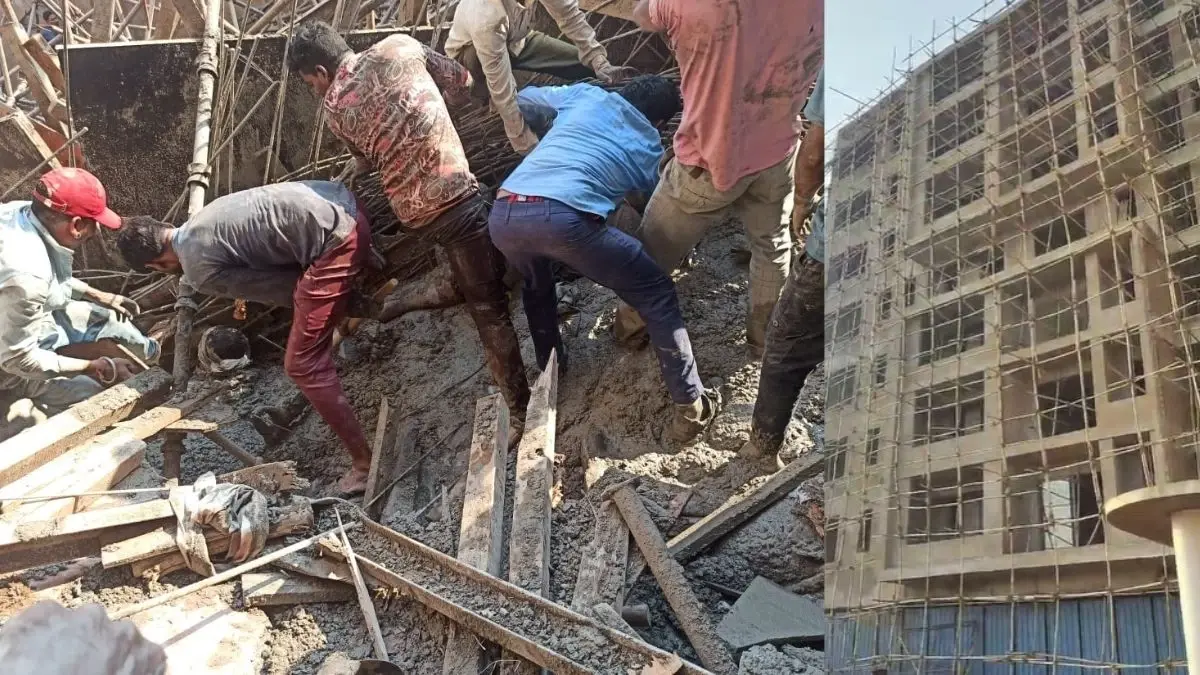 रायपुर में निर्माणाधीन 10 मंजिला इमारत का हिस्सा गिरा, 9 मजदूर घायल, एक की मौत
