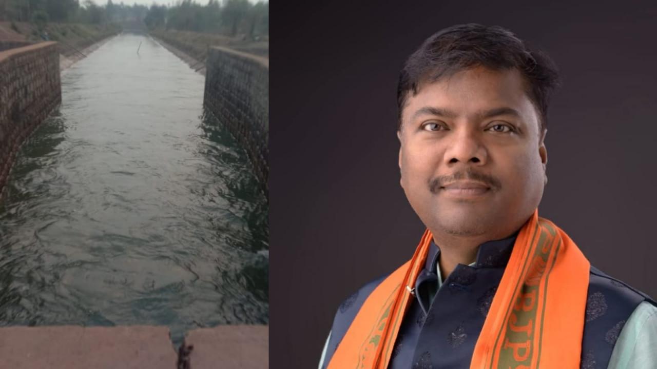 मंत्री केदार कश्यप की पहल पर कोसारटेडा जलाशय से सिंचाई के लिए तीसरी बार छोड़ा गया पानी