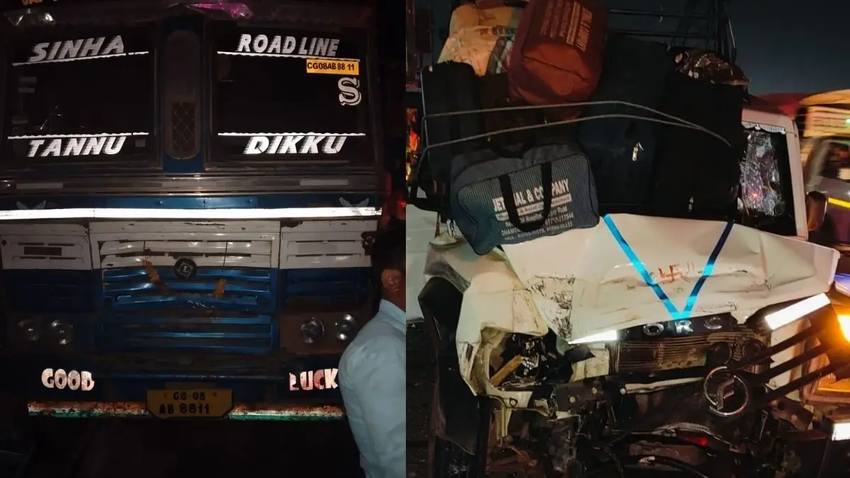 रायपुर में सड़क किनारे बैठे लोगों को ट्रक ने रौंदा