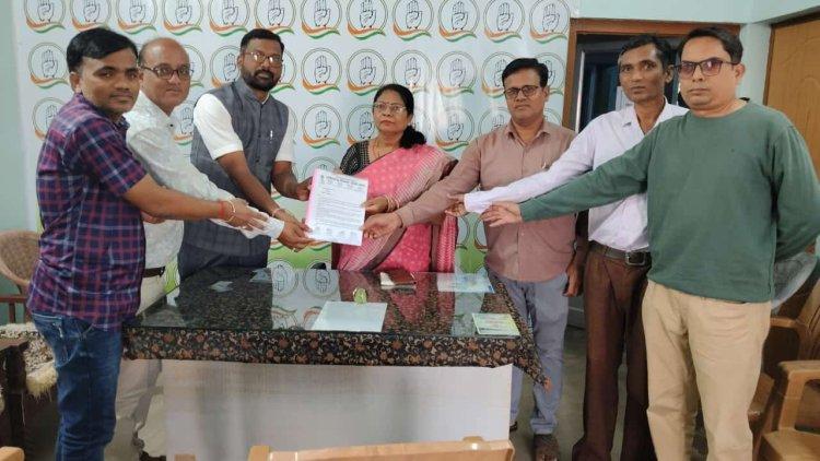 पांच सूत्रीय मांगों को लेकर सिहावा विधायक अंबिका मरकाम को सौंपा गया ज्ञापन