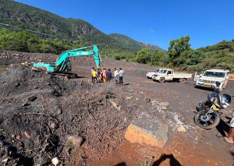 एनएमडीसी ने चेक डैम नंबर 6 से 57 हजार टन लोहचूर्ण हटाकर की मानसून की तैयारी