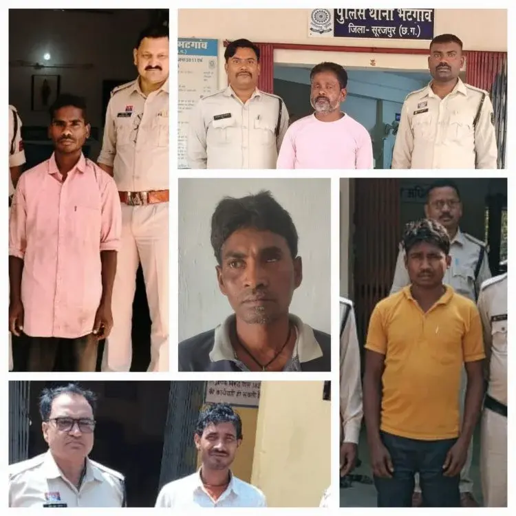 सूरजपुर पुलिस ने वारंटियों की धरपकड़ के लिए चलाया अभियान