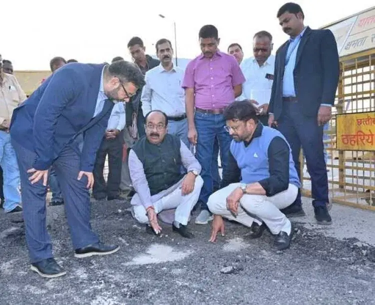 मोवा मामले में 5 अफसर सस्पेंड उप मुख्यमंत्री अरुण साव ने कार्य का निरीक्षण कर जांच के दिए थे आदेश