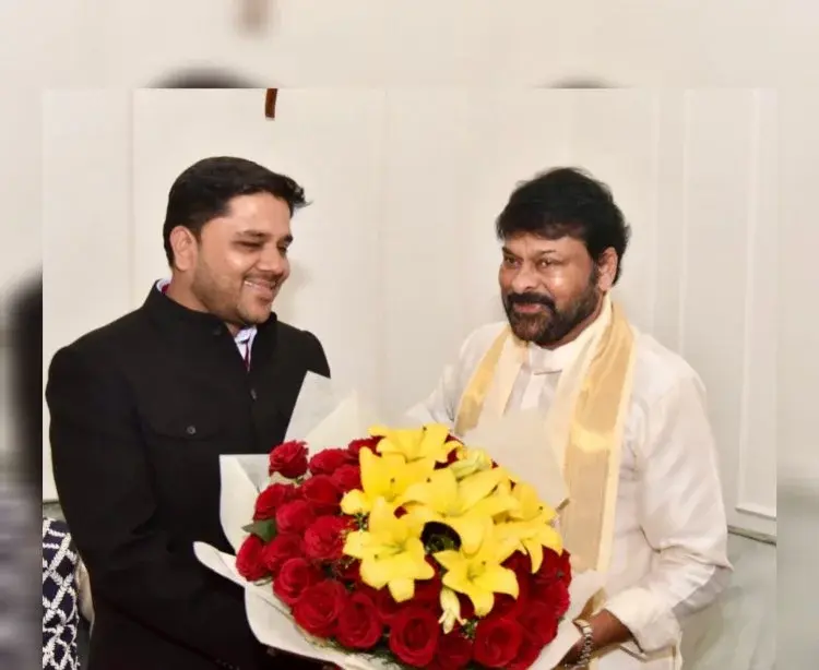 साउथ के मेगास्टार चिरंजीवी से अतुल पर्वत ने की सौजन्य मुलाकात
