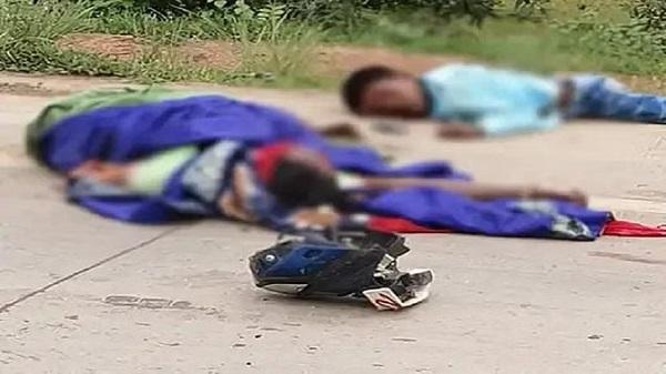 अंबिकापुर-रायगढ़ मुख्यमार्ग पर गई तीन जाने…सड़क हादसे में पति-पत्नी और बच्चे की मौके पर ही मौत